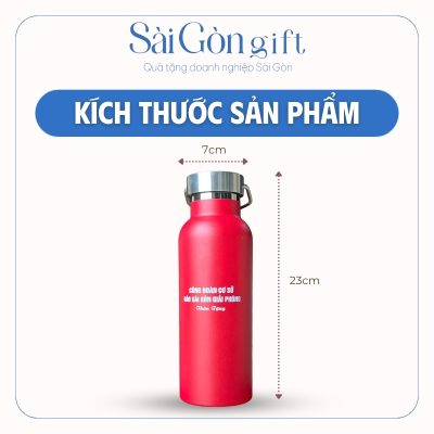 Kích thước Bình giữ nhiệt vỏ nhựa có quai xách