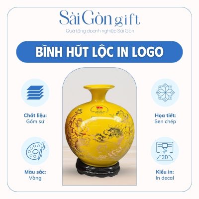 Đặc điểm bình hút lộc in logo quà tặng