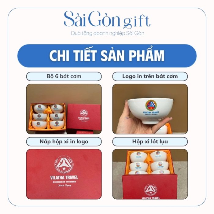 Chi tiết quà tặng bộ bát cơm