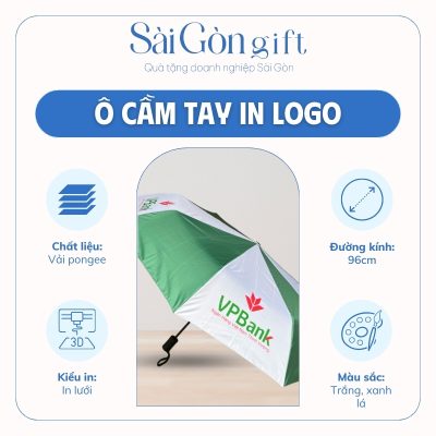 Đặc điểm ô dù cầm tay in logo