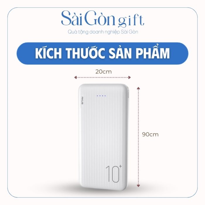 Sạc Dự Phòng 10.000mAh In Logo