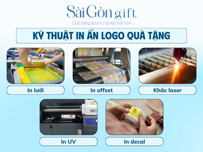 Các kỹ thuật in logo trên quà tặng