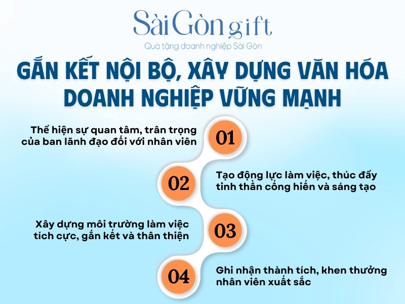 Quà tặng doanh nghiệp gắn kết nội bộ