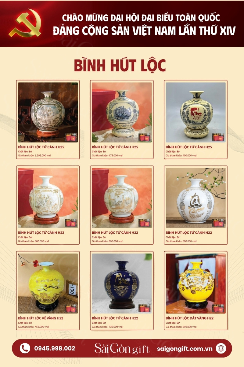 Quà tặng bình hút lộc in logo theo yêu cầu