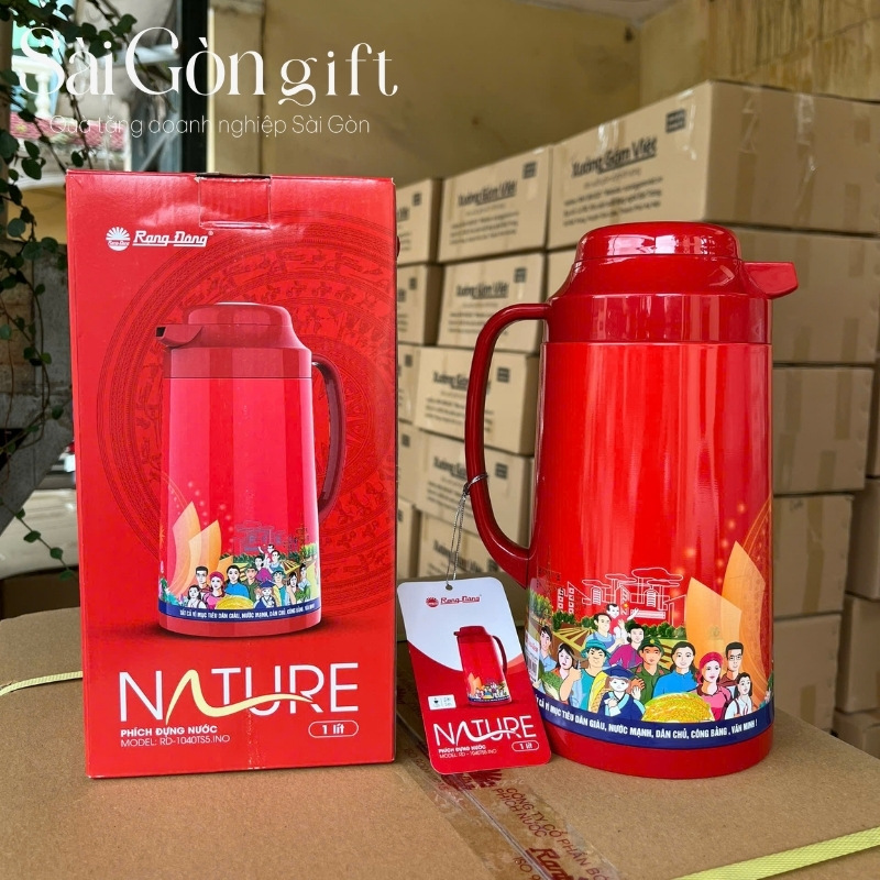 Phích nước giữ nhiệt in logo quà tặng đại hội