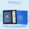 Bộ Giftset 2 Món Sổ Da Và Bình Giữ Nhiệt In Logo Quà Tặng Nhân Viên SG-GS04