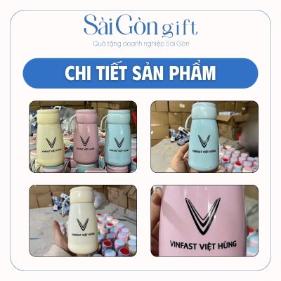 Chi tiết bình nước thủy tinh giữ nhiệt in logo