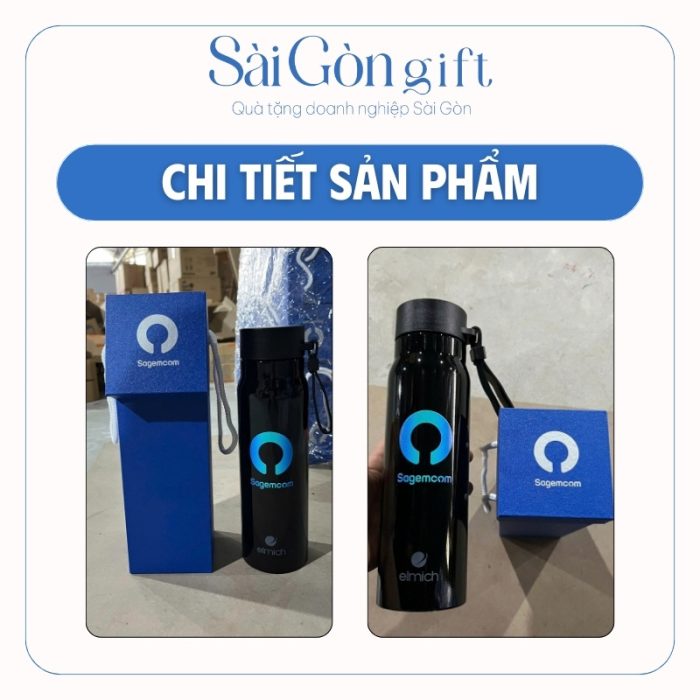 chi tiết Bình Giữ Nhiệt In Logo Quà Tặng Nhân Viên SG-BGN11