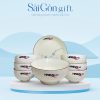 Bộ Bát Đĩa 8 Món In Logo Quà Tặng Dịp Tết SG-BD09