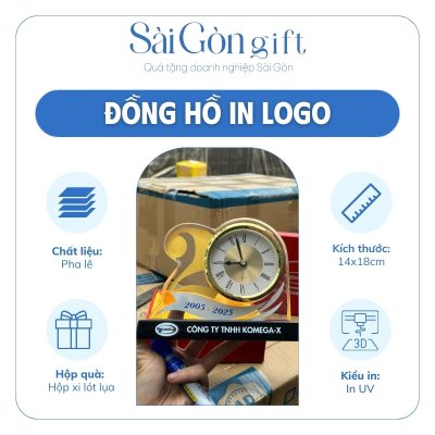 đặc điểm Đồng Hồ Để Bàn Pha Lê Quà Tặng Kỷ Niệm Thành Lập SG-DH03