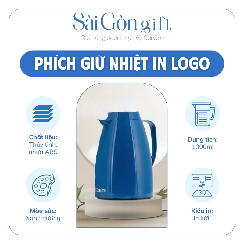 đặc điểm Phích Giữ Nhiệt Hiển Thị Nhiệt Độ In Logo Quà Tặng Nhân Viên SG-PGN06