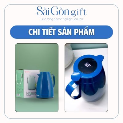 chi tiết Phích Giữ Nhiệt Hiển Thị Nhiệt Độ In Logo Quà Tặng Nhân Viên SG-PGN06