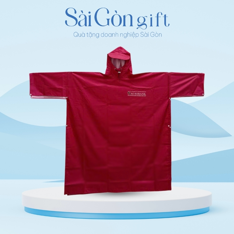 Áo Mưa Cài Cạnh In Logo Quà Tặng Ngân Hàng SG-AM07