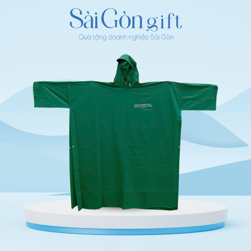 Áo Mưa Cài Cạnh In Logo Quà Tặng Y Tế SG-AM06