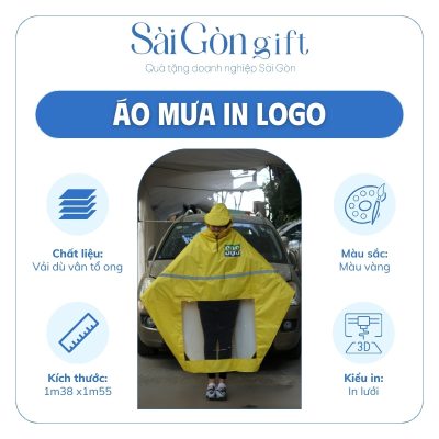 Đặc điểm áo mưa in logo quà tặng nhân viên