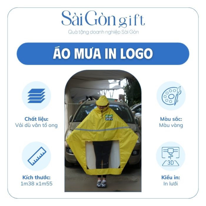 Đặc điểm áo mưa in logo quà tặng nhân viên