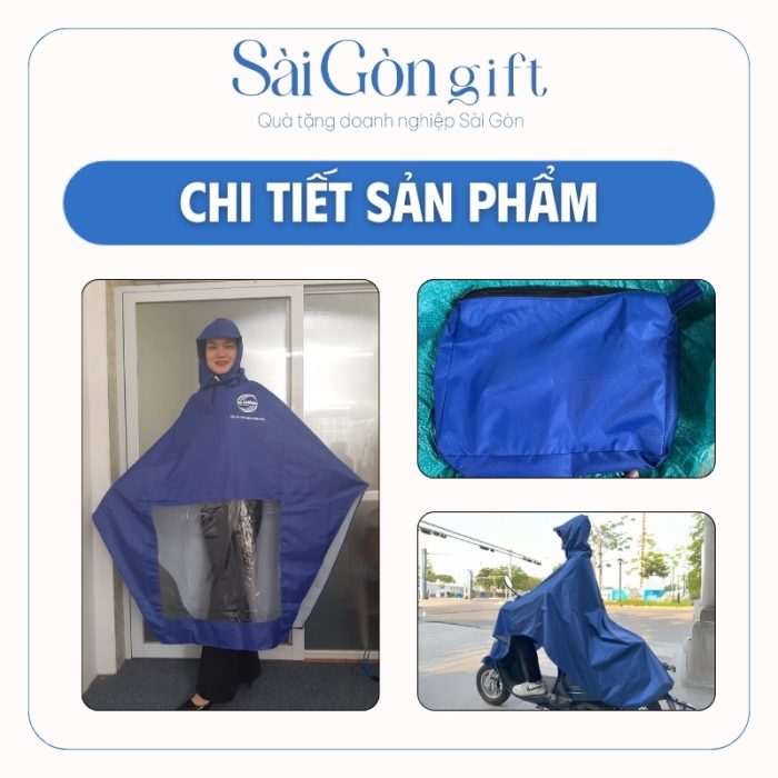 Hình dáng áo mưa kèm túi đựng tiện lợi