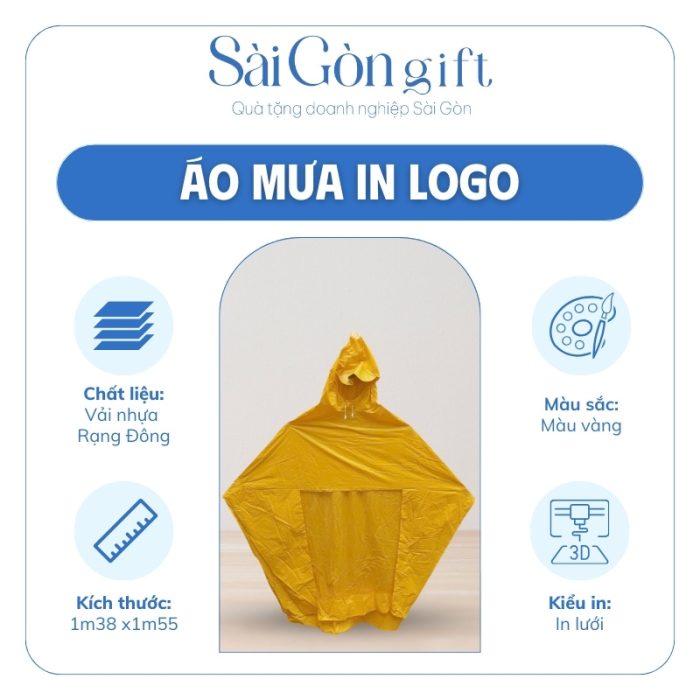 Đặc điểm áo mưa quà tặng viễn thông