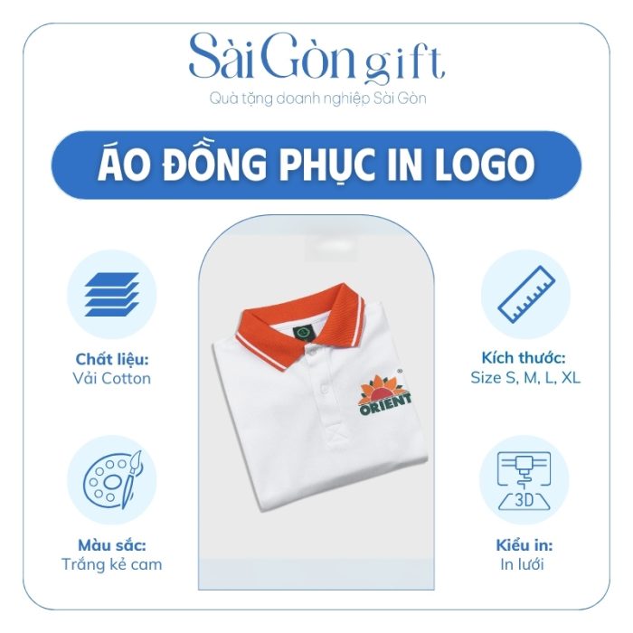 đặc điểm Áo Polo Thun Cotton In Logo Quà Tặng Quảng Cáo SG-A02