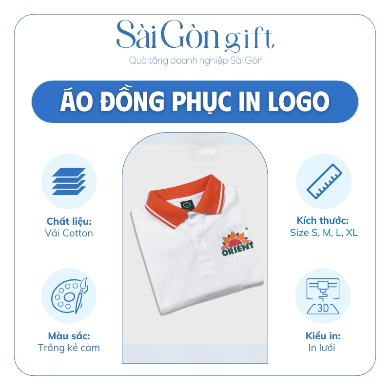 đặc điểm Áo Polo Thun Cotton In Logo Quà Tặng Quảng Cáo SG-A02