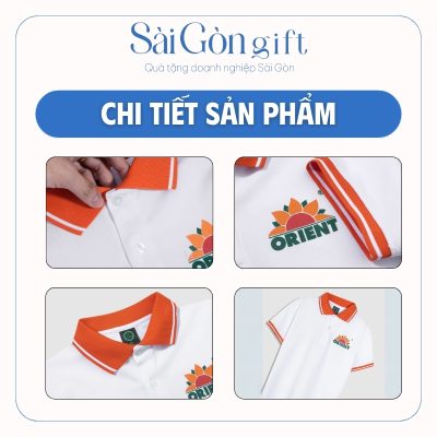chi tiết Áo Polo Thun Cotton In Logo Quà Tặng Quảng Cáo SG-A02