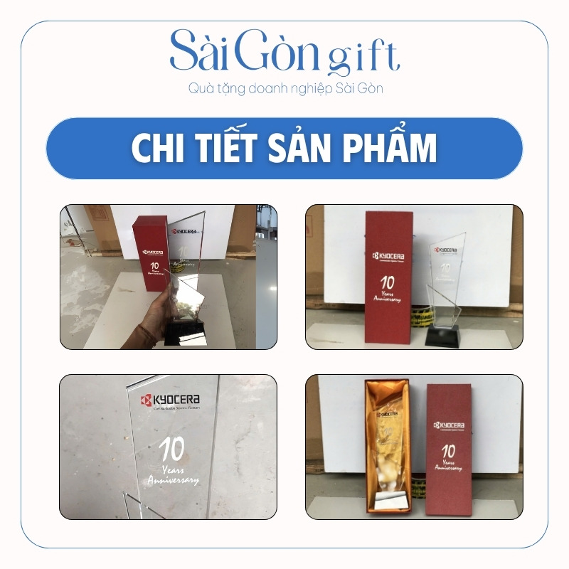 Biểu Trưng Pha Lê In Logo Quà Tặng Kỷ Niệm Thành Lập SG-KNC03