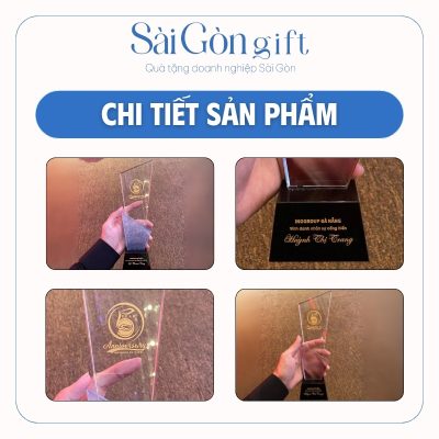Biểu Trưng Pha Lê Vinh Danh Nhân Sự In Logo Quà Tặng Kỷ Niệm SG-KNC05