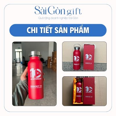 Chi tiết các màu và logo in trên bình giữ nhiệt