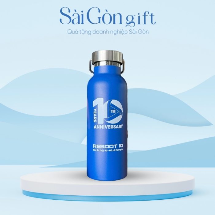 Bình Giữ Nhiệt Có Quai Xách In Logo Quà Tặng Kỷ Niệm SG-BGN17