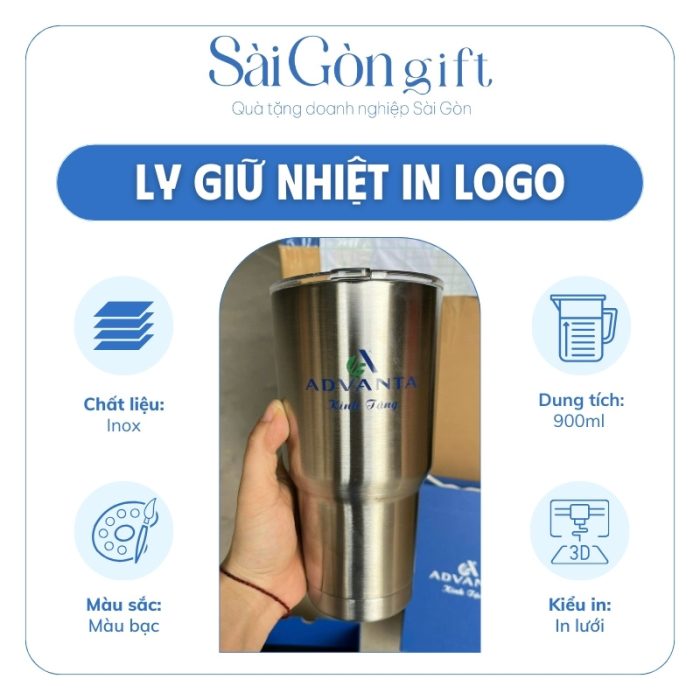 Thông số ly giữ nhiệt in logo
