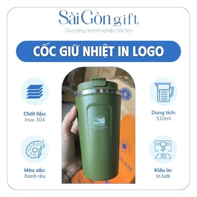 Đặc điểm cốc giữ nhiệt in logo
