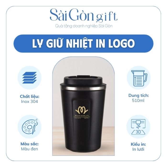 Đặc điểm cốc giữ nhiệt in logo