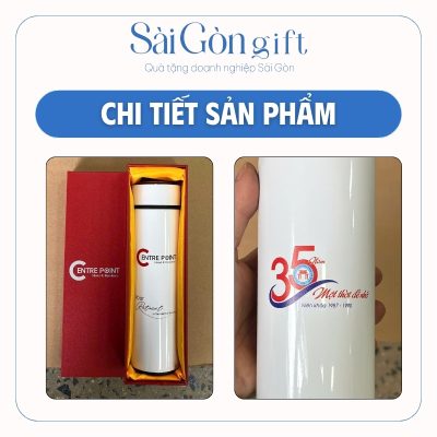 Hình ảnh thực tế logo kèm theo hộp xi lót lụa