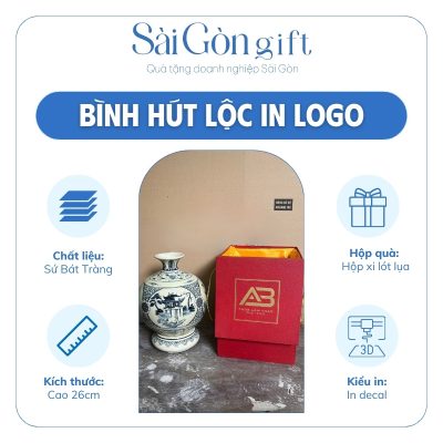 Đặc điểm bình hút lộc in logo