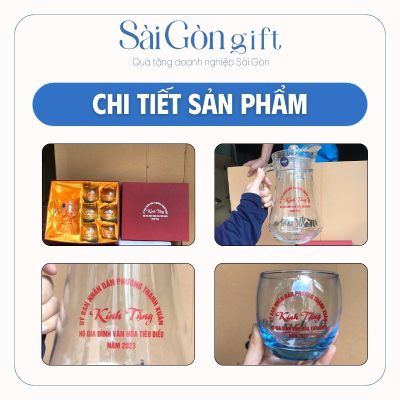 Chi tiết sản phẩm quà tặng bình ly thủy tinh in logo