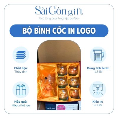Đặc điểm của bộ bình cốc thủy tinh quà tặng
