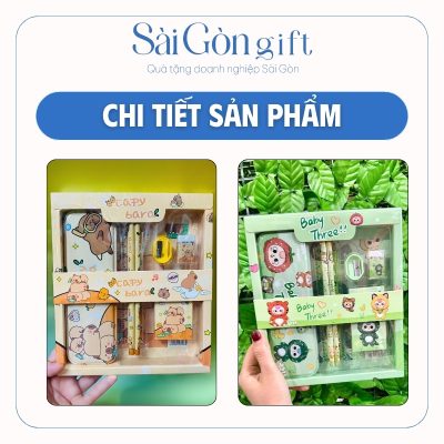 Chi tiết các màu hộp quà học tập cho bé