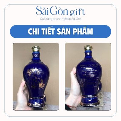 Chi tiết các mặt và logo trên chai rượu