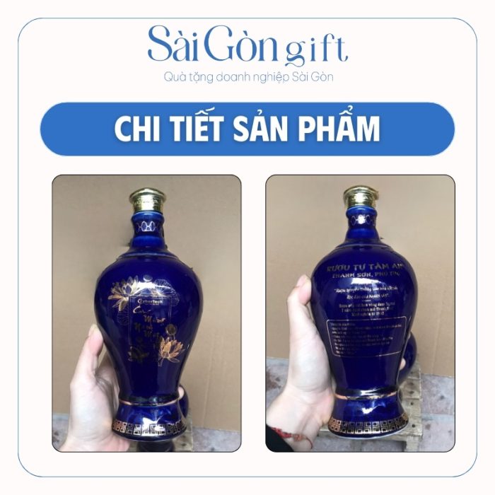 Chi tiết các mặt và logo trên chai rượu