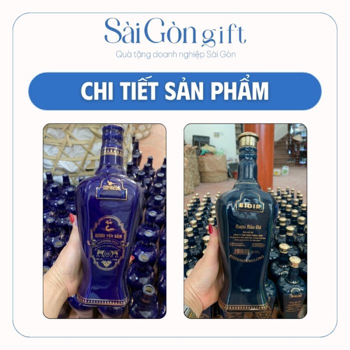 Hình ảnh các màu chai rượu và logo in sắc nét trên bề mặt