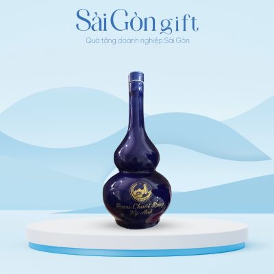 Chai Rượu Bát Tràng Hồ Lô In Logo Quà Tặng Tết SG-CR017