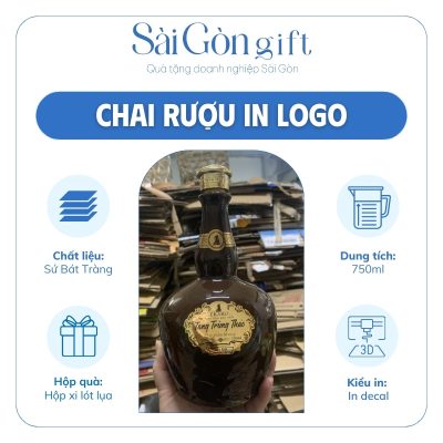 Thông tin chi tiết chai rượu Chivas đầu hươu in logo