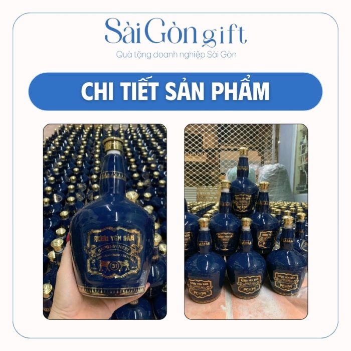 Hình ảnh logo in decal sắc nét trên bề mặt chai rượu