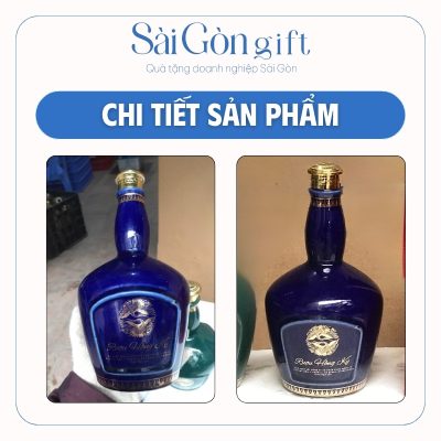 Hình dáng và logo in trên chai rượu