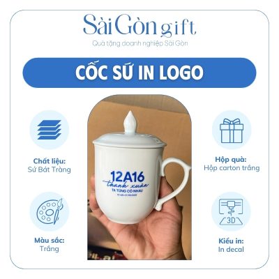 Thông số nổi bật cốc sứ in logo
