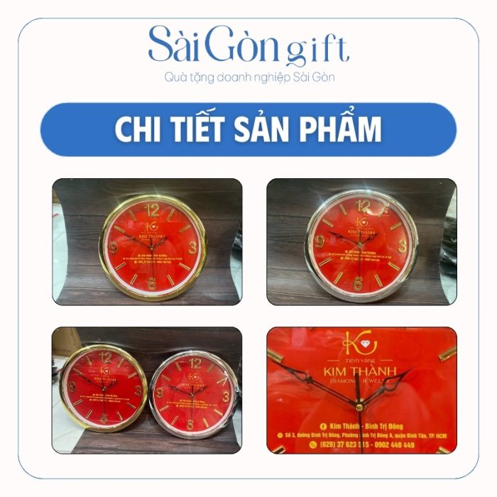 Hình ảnh thực tế đồng hồ treo tường