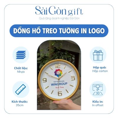 Thông số nổi bật sản phẩm đồng hồ in logo