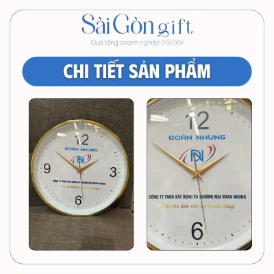 Hình ảnh thực tế đồng hồ và logo in offset trên sản phẩm