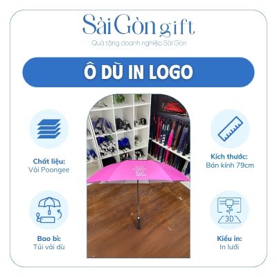 Đặc điểm Dù Cán Thẳng 2 Tầng Nan In Logo Quà Tặng Giáo Dục SG-OD06