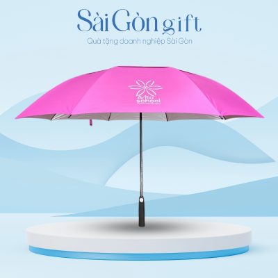 Dù Cán Thẳng 2 Tầng Nan In Logo Quà Tặng Giáo Dục SG-OD06